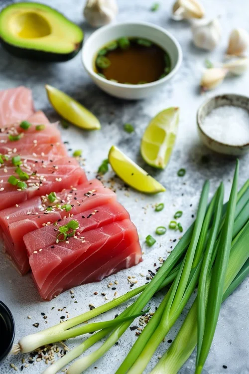 ingredientes tartar de atún